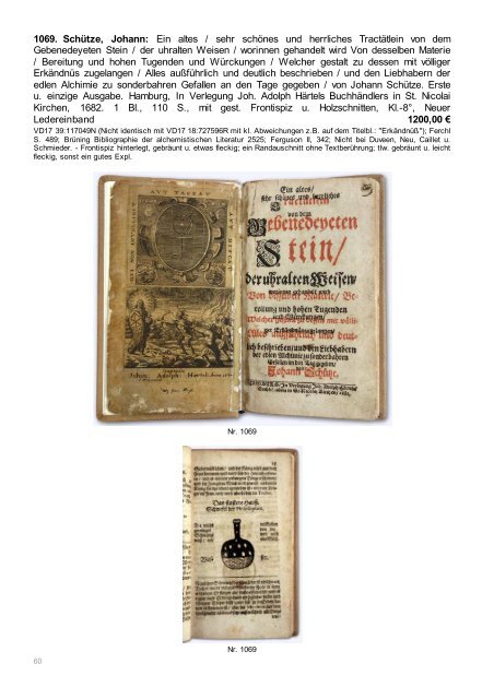 Occulta-Antiquariats-Katalog 13.2 Alchemie