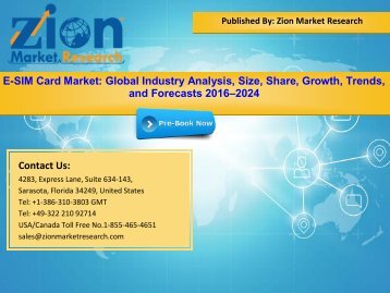 Global E-SIM Card Market, 2016–2024
