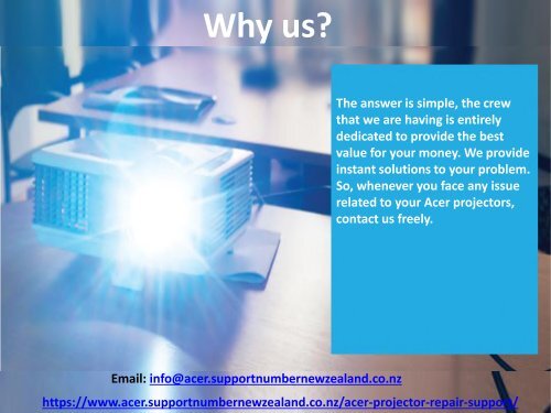 Acer projector repair support number- 098015144 