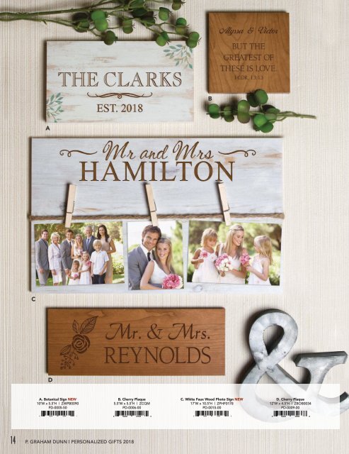 Personalized Gifts Catalog 2018