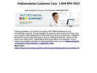 Malwarebytes customer support  1-844-894-7053