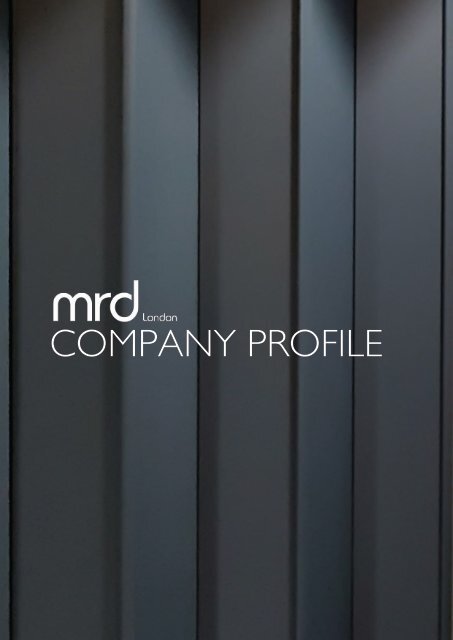 MRD Company Profile 2018