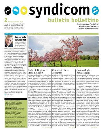syndicom Bulletin / bulletin / Bolletino 2