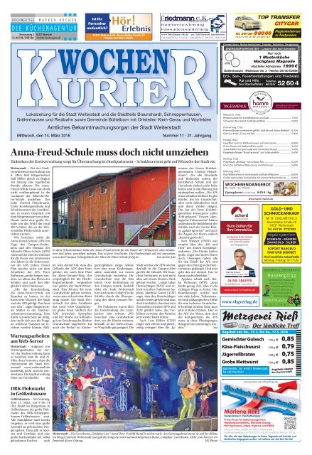 Wochen-Kurier 11/2018 - Lokalzeitung für Weiterstadt und Büttelborn