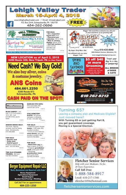 Lehigh Valley Trader March 15-April 4, 2018 issue