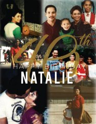 Natalie 40th Book