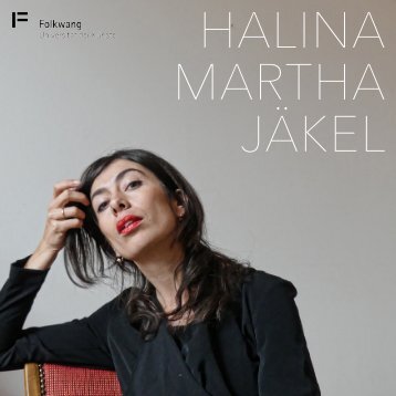 Brochure Halina Martha Jaekel / Artist Diploma Physical Theatre