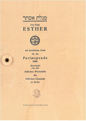 Ester Rollenbuch Variante von rechts