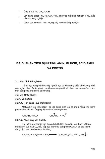 GIÁO TRÌNH THỰC HÀNH HÓA HỮU CƠ TRƯỜNG ĐẠI HỌC CÔNG NGHIỆP TP. HỒ CHÍ MINH (2016)