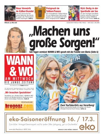 Wann & Wo 14.03.2018