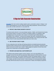 5 Tips for Safe Concrete Construction