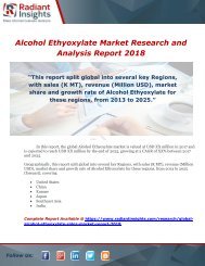 Global Alcohol Ethyoxylate Sales Market Report 2018