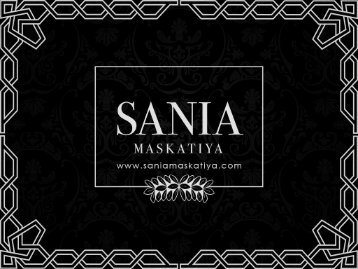 Get Latest Designer Bridal Dresses from Sania Maskatiya