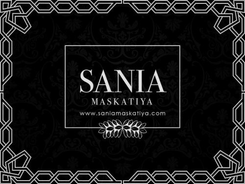 Get Latest Designer Bridal Dresses from Sania Maskatiya