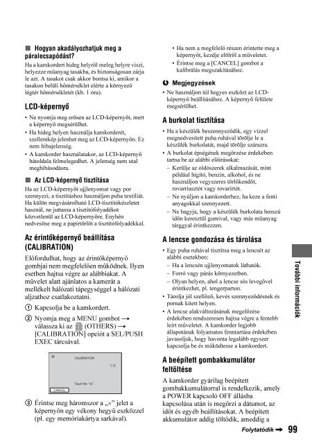 Sony HDR-AX2000E - HDR-AX2000E Mode d'emploi Hongrois