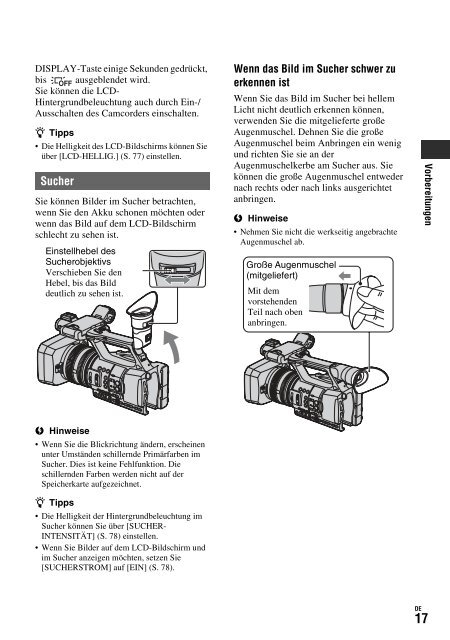 Sony HDR-AX2000E - HDR-AX2000E Consignes d&rsquo;utilisation Allemand