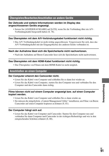 Sony HDR-AX2000E - HDR-AX2000E Consignes d&rsquo;utilisation Allemand