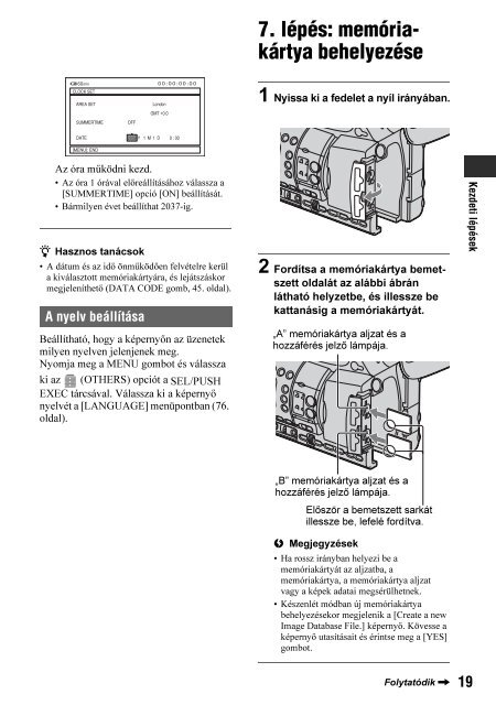 Sony HDR-AX2000E - HDR-AX2000E Consignes d&rsquo;utilisation Hongrois