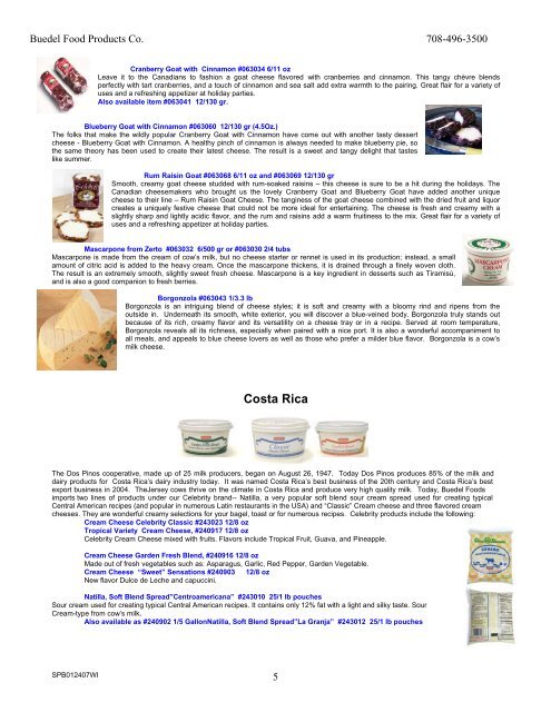Buedel Food Products Co. Specialty Cheeses, Meats & Groceries ...