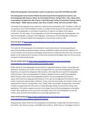 Chromatography Instrumentation market 