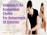 Make Erection Harder For Longer Duration With Vidalista