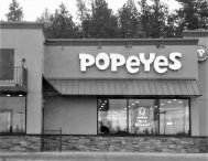 Popeyes Louisiana Kitchen 2.1 miles to the east of Post Falls general dentist Woodland Family Dental