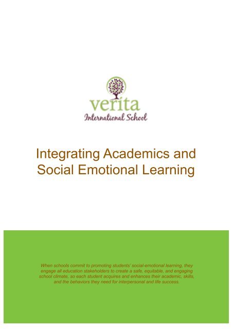 Integrating Academics and Social Emotional Learning - Verita International School, Romania