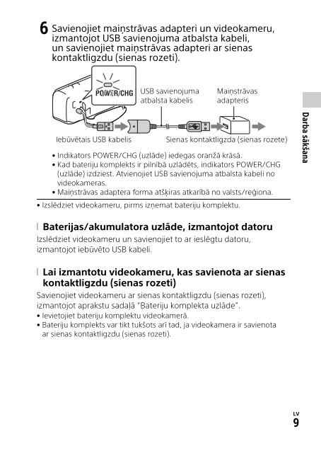 Sony HDR-PJ410 - HDR-PJ410 Consignes d&rsquo;utilisation Letton