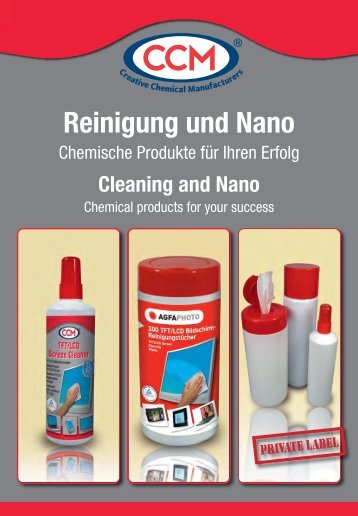 Reinigung und Nano - CCM GmbH - Creative Chemical Manufacturers