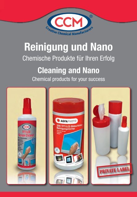 Reinigung und Nano - CCM GmbH - Creative Chemical Manufacturers