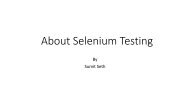 Selenium Coaching in Bangalore