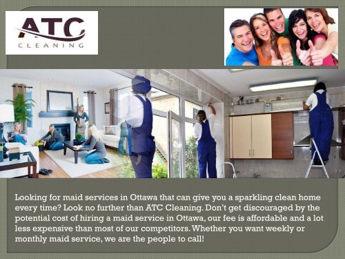 Maid Services in Ottawa