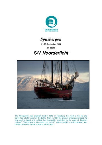 Spitsbergen S/V Noorderlicht - Spitzbergen