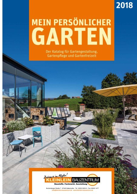 Gartenkatalog 2018 - Kleinlein Bauzentrum