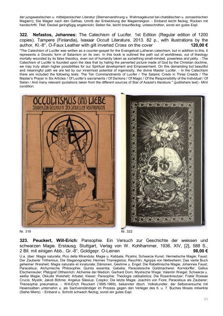 Occulta-Antiquariats-Katalog 17