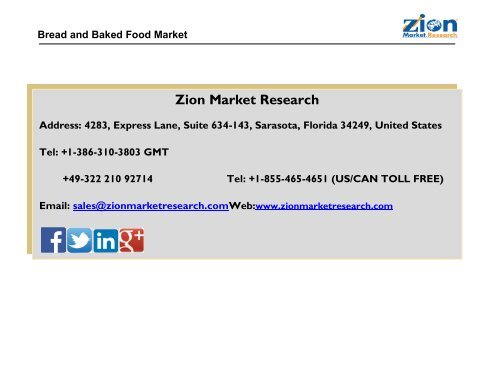 Global Bread and Baked Food Market