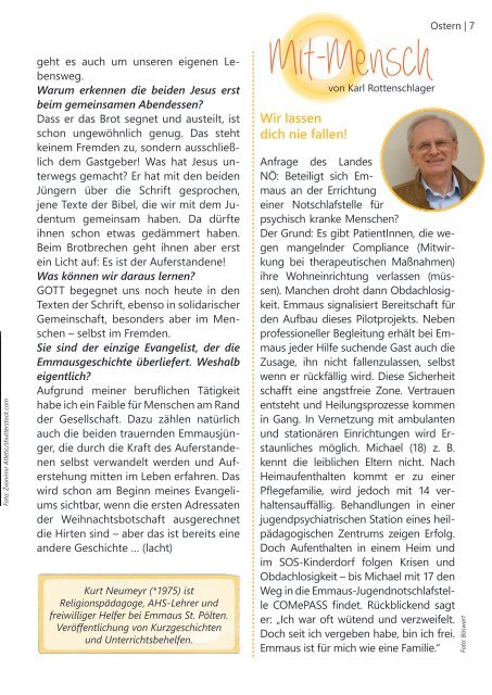 Rundbrief der Emmausgemeinschaft - Ausgabe 01|18