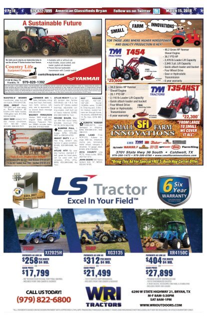 American Classifieds March 15th Edition Bryan/College Station