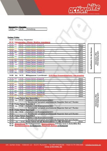 Zeitplan Misano 30.03- 01.04.18