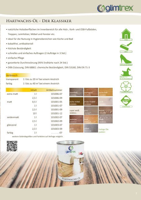 glimtrex Produktkatalog 2018