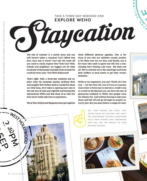 Staycation Issue