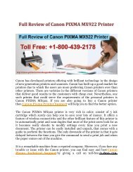 Full Review of Canon PIXMA MX922 Printer