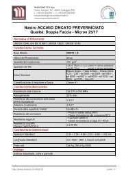 Nastro Acciaio Zincato Preverniciato. Qualità: Doppia Faccia - Micron 25/17