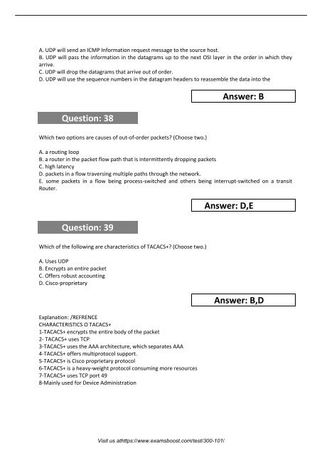 Cisco 300-101 Dumps PDF - Updated 300-101 Certification Exam Questions 2018
