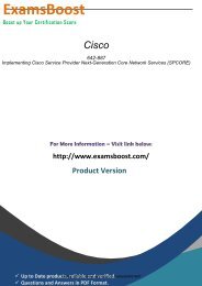 Cisco 642-887 How I Passed 642-887 Exam Questions with ExamsBoost