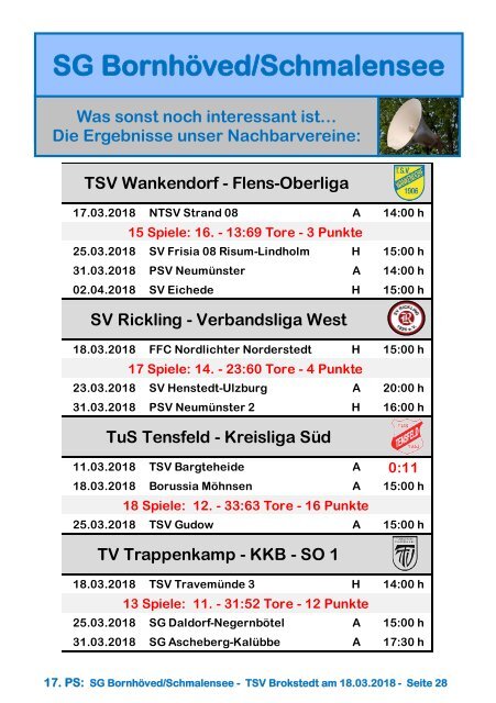 TSV  Stadionzeitung 10-2018-180318