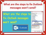 What are the steps to fix Outlook messages won’t send?