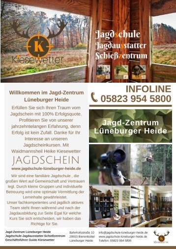 Jagd-Zentrum Lüneburger Heide Jagdschein