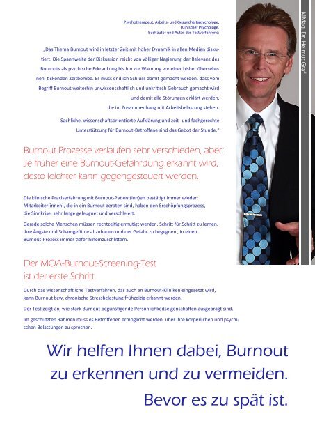 Burnout-Screening - Innauer und facts - logo consult