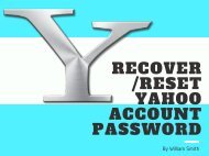 Recover Or Reset Yahoo Account Password